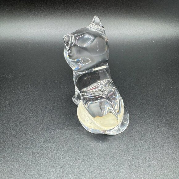 PRINCESS HOUSE Lead Crystal Vintage Cat Kitten Figurine - Picture 2 of 8